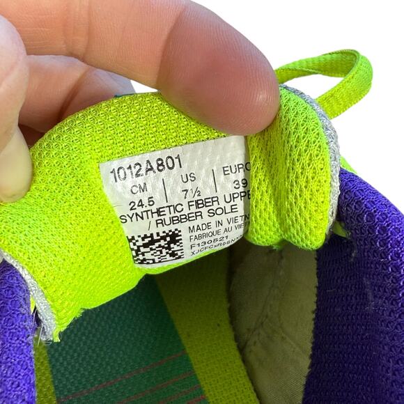 Asics GEL-Excite Running Shoes Neon Pink Yellow Blue Purple Women's 7.5 - Picture 5 of 9